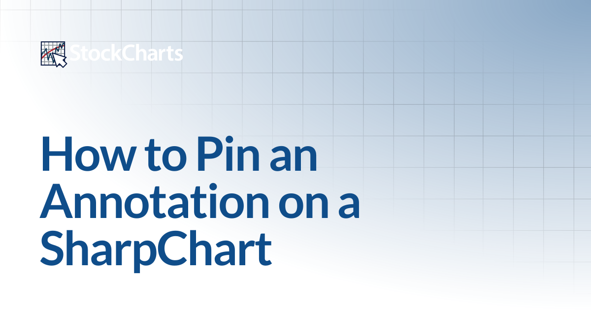 How to Pin an Annotation on a SharpChart | Support Center | StockCharts.com